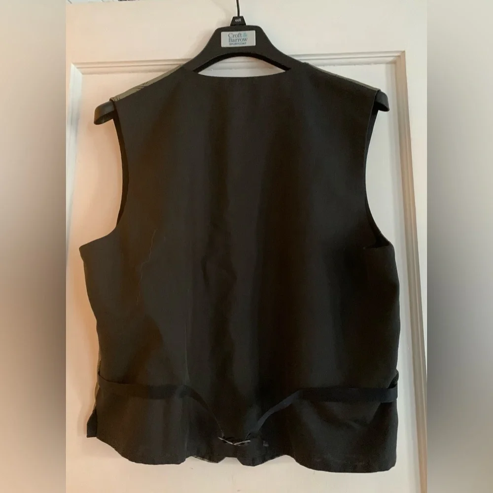 Vintage Michael Brandon Vest Men Med Steampunk Olive/brown USA